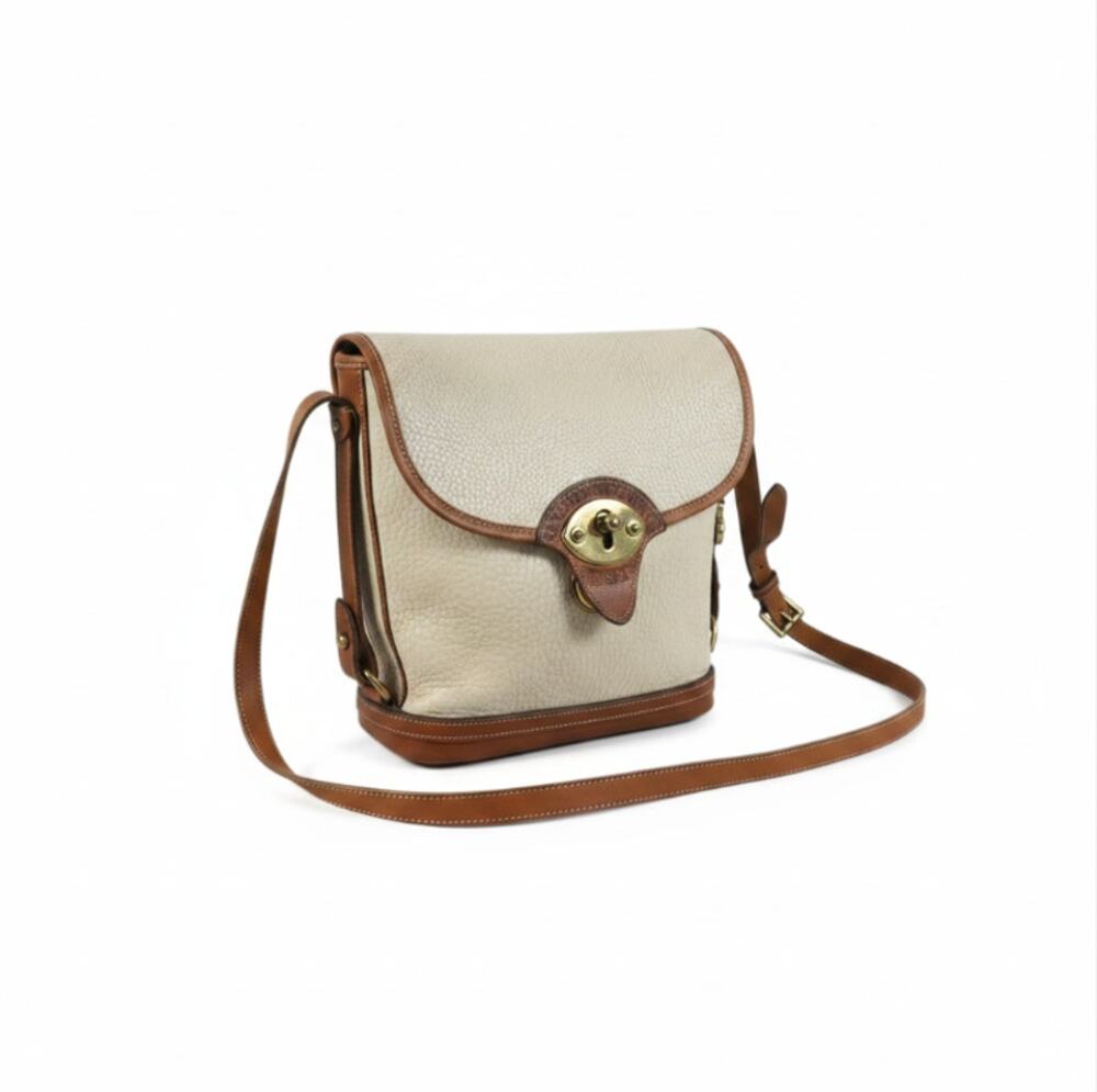 DOONEY & BOURKE VTG All Weather Leather Calvary Spectator Crossbody Bag Made USA